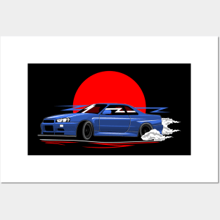 Skyline R34 - Drifting Posters and Art